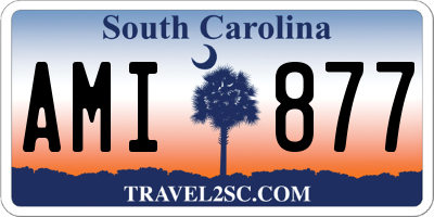 SC license plate AMI877