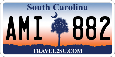 SC license plate AMI882