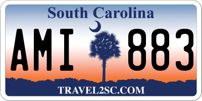SC license plate AMI883
