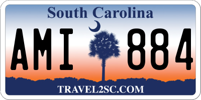 SC license plate AMI884