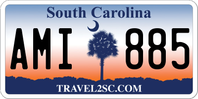 SC license plate AMI885