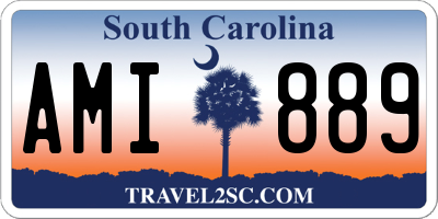 SC license plate AMI889
