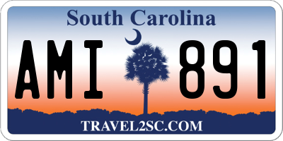 SC license plate AMI891
