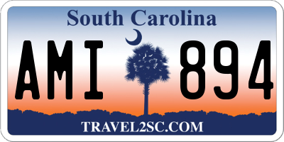 SC license plate AMI894