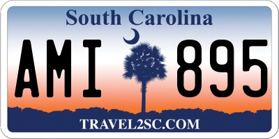SC license plate AMI895