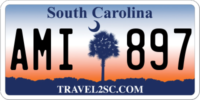 SC license plate AMI897