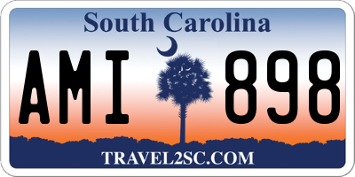 SC license plate AMI898