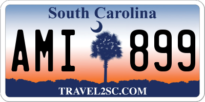 SC license plate AMI899