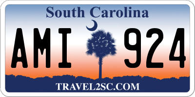 SC license plate AMI924