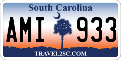 SC license plate AMI933