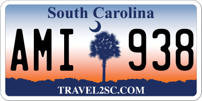 SC license plate AMI938