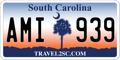 SC license plate AMI939