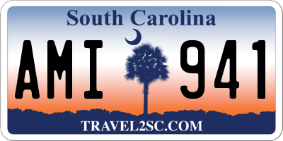 SC license plate AMI941