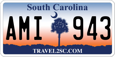 SC license plate AMI943