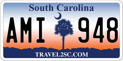 SC license plate AMI948