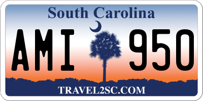 SC license plate AMI950