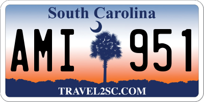 SC license plate AMI951