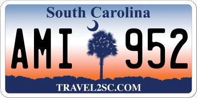 SC license plate AMI952