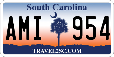 SC license plate AMI954