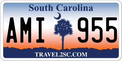 SC license plate AMI955