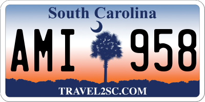 SC license plate AMI958