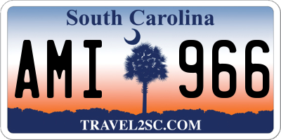 SC license plate AMI966