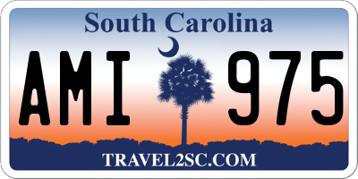 SC license plate AMI975
