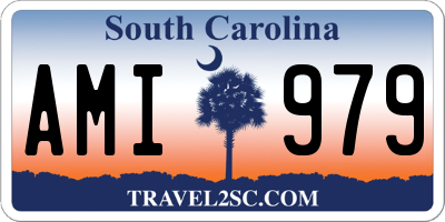 SC license plate AMI979