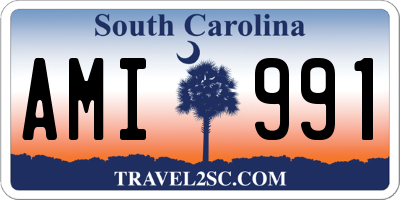 SC license plate AMI991