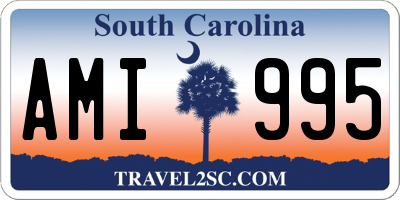 SC license plate AMI995