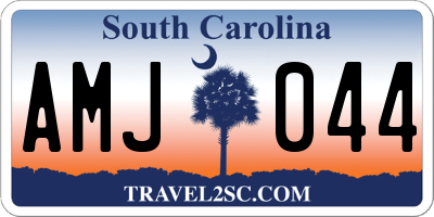 SC license plate AMJ044