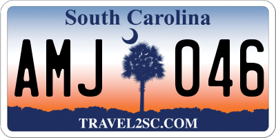 SC license plate AMJ046