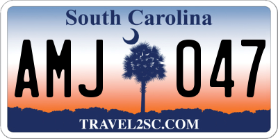 SC license plate AMJ047