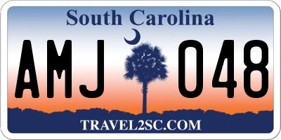 SC license plate AMJ048