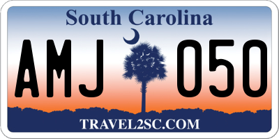 SC license plate AMJ050