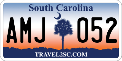 SC license plate AMJ052