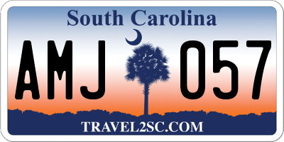 SC license plate AMJ057