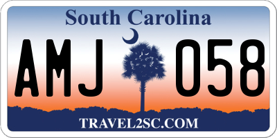 SC license plate AMJ058