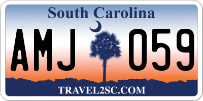 SC license plate AMJ059