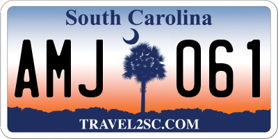 SC license plate AMJ061