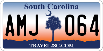SC license plate AMJ064