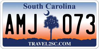 SC license plate AMJ073