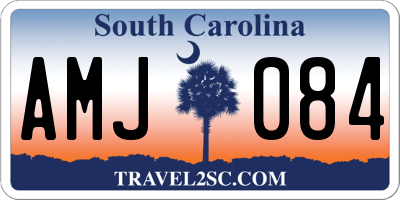 SC license plate AMJ084
