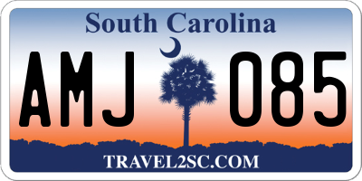 SC license plate AMJ085