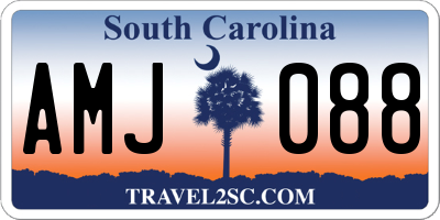 SC license plate AMJ088