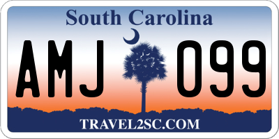 SC license plate AMJ099