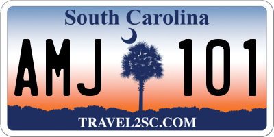 SC license plate AMJ101