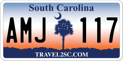 SC license plate AMJ117