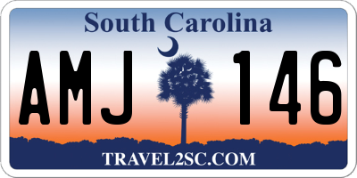 SC license plate AMJ146