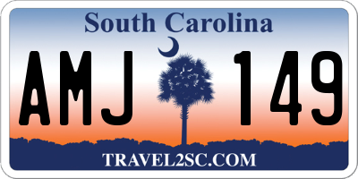 SC license plate AMJ149